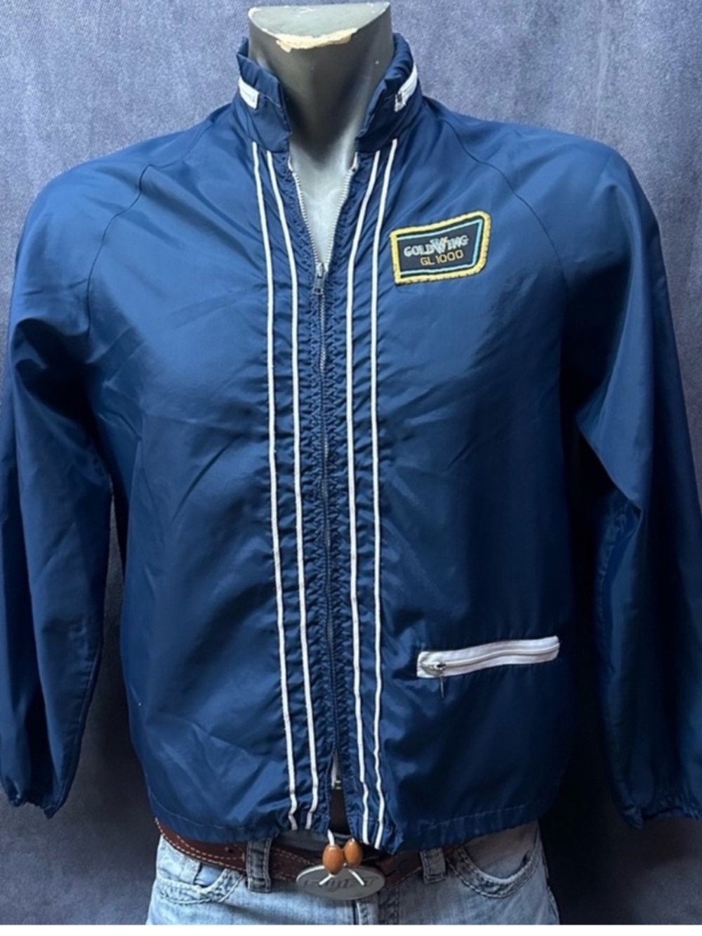 AS IS Vintage Goldwing GL 1000 racing jacket nylon large